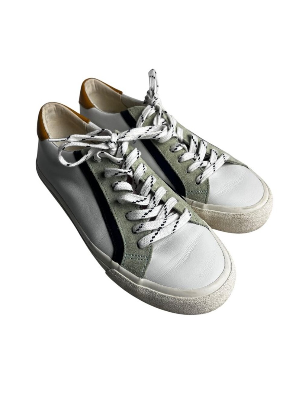 Madewell MWL Shoes Womens SZ 8 Multicolor Leather Colorblock Lace Up Sneakers